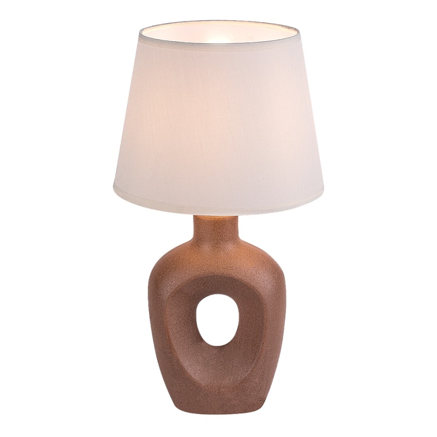 Rabalux - Bordlampe 1xE14/25W/230V brun/cremefarvet