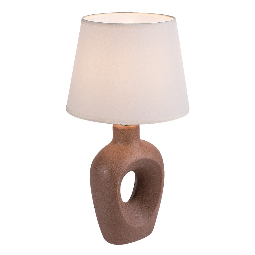 Rabalux - Bordlampe 1xE14/25W/230V brun/cremefarvet