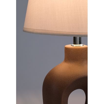 Rabalux - Bordlampe 1xE14/25W/230V brun/cremefarvet