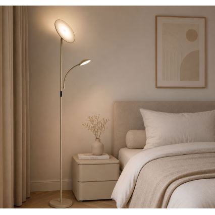 Rabalux - LED dæmpbar gulvlampe LED/23W/230V 3000/4200/6500 beige