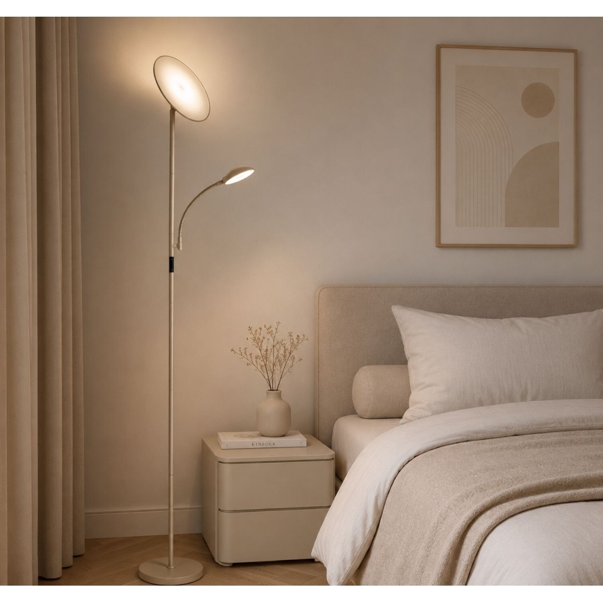 Rabalux - LED dæmpbar gulvlampe LED/23W/230V 3000/4200/6500 beige