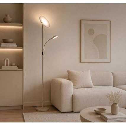 Rabalux - LED dæmpbar gulvlampe LED/23W/230V 3000/4200/6500 beige