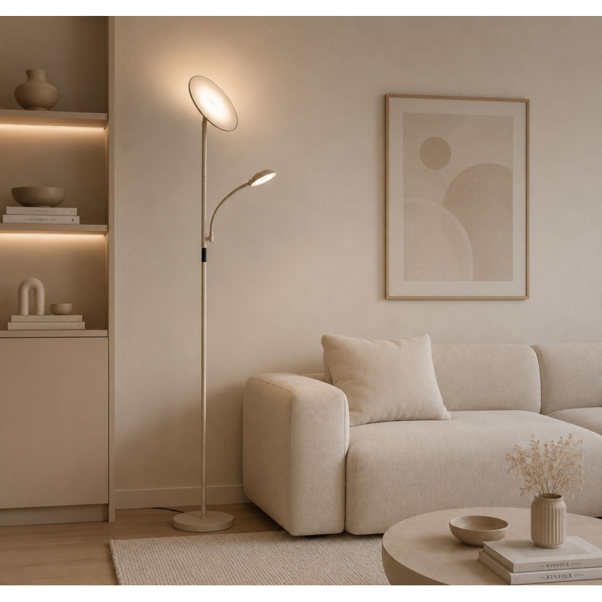 Rabalux - LED dæmpbar gulvlampe LED/23W/230V 3000/4200/6500 beige