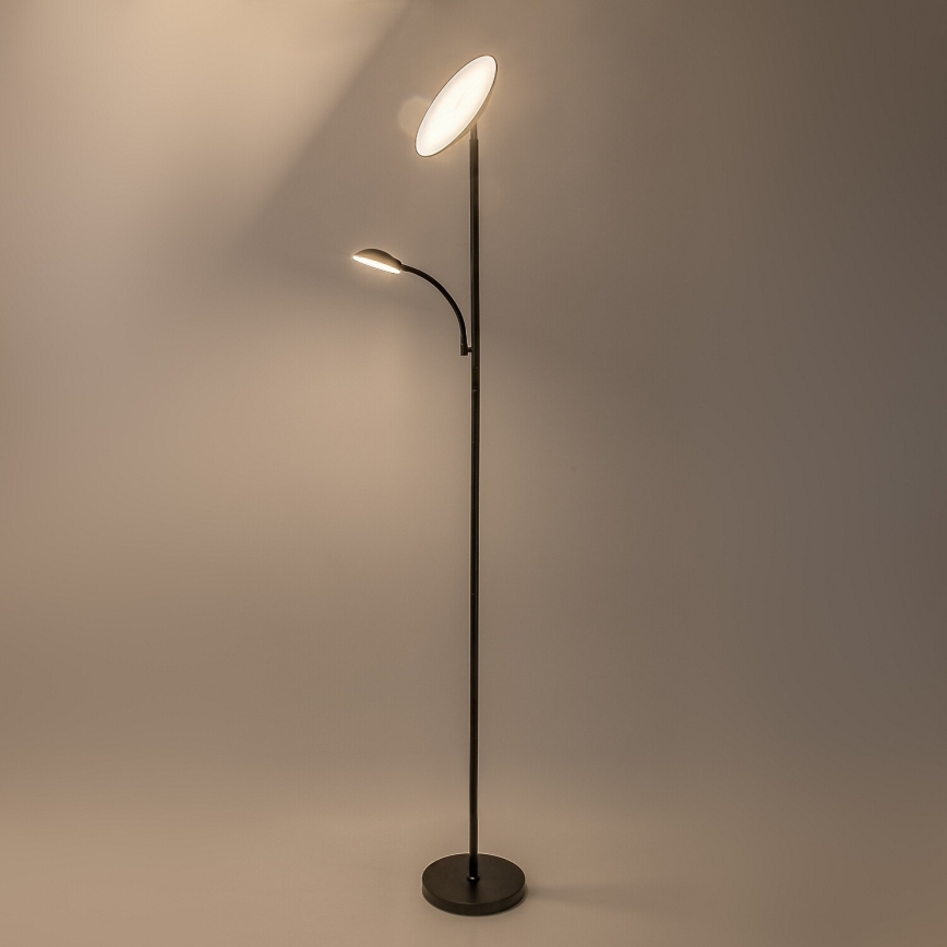 Rabalux - LED-dæmpbar gulvlampe LED/23W/230V 3000/4200/6500 sort