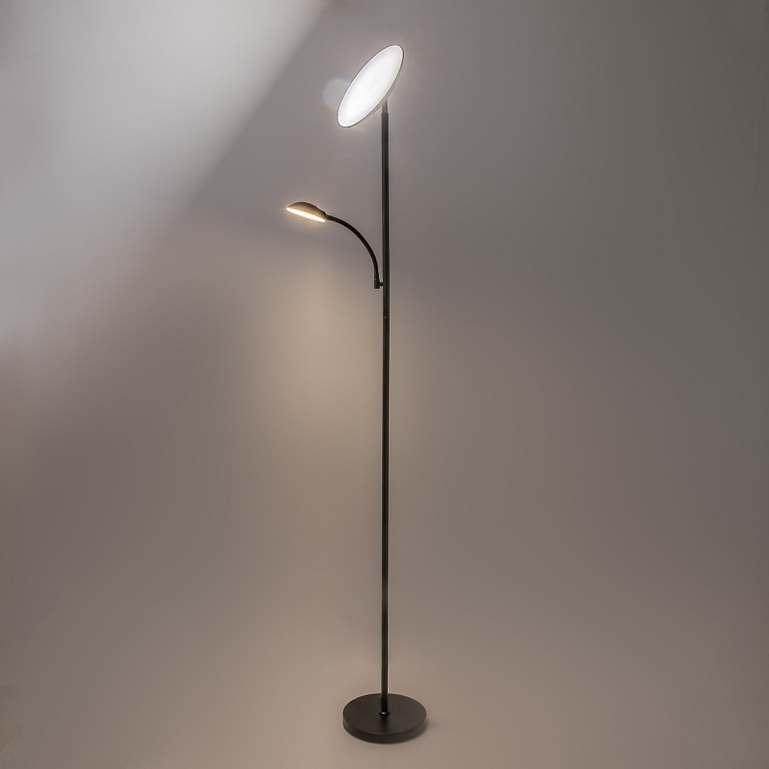 Rabalux - LED-dæmpbar gulvlampe LED/23W/230V 3000/4200/6500 sort