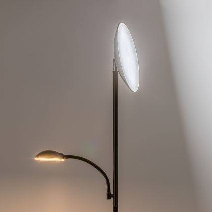 Rabalux - LED-dæmpbar gulvlampe LED/23W/230V 3000/4200/6500 sort