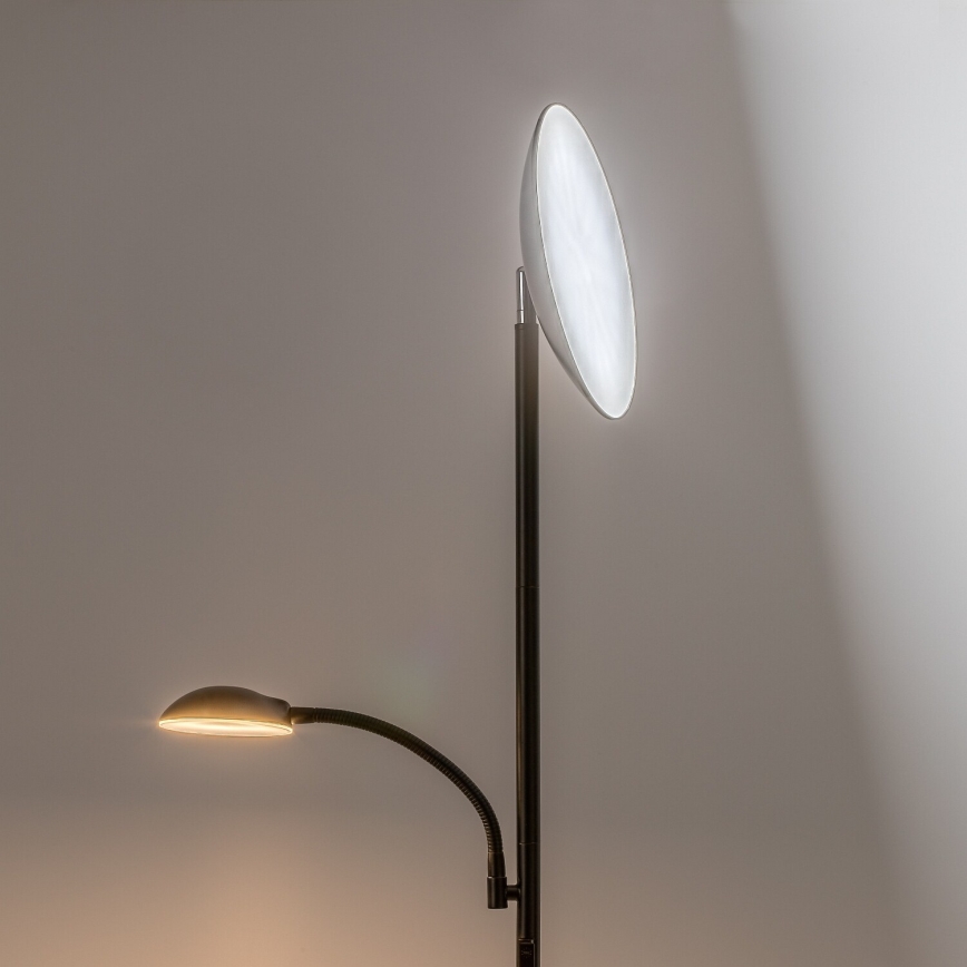 Rabalux - LED-dæmpbar gulvlampe LED/23W/230V 3000/4200/6500 sort