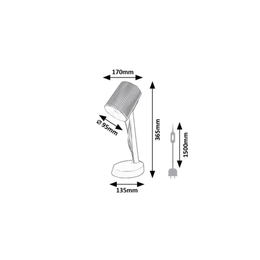 Rabalux - Bordlampe 1xE14/11W/230V lyserød