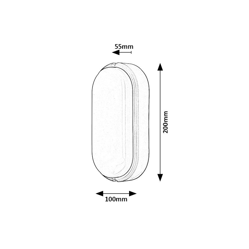 Rabalux - Udendørs LED loftlampe LED/15W/230V IP54 sort