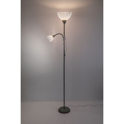 Rabalux - Gulvlampe 1xE27/60W/230V + 1xE14/25W grøn