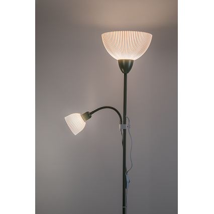 Rabalux - Gulvlampe 1xE27/60W/230V + 1xE14/25W grøn