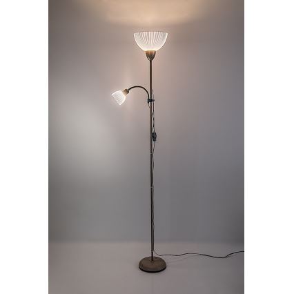Rabalux - Gulvlampe 1xE27/60W/230V + 1xE14/25W beige