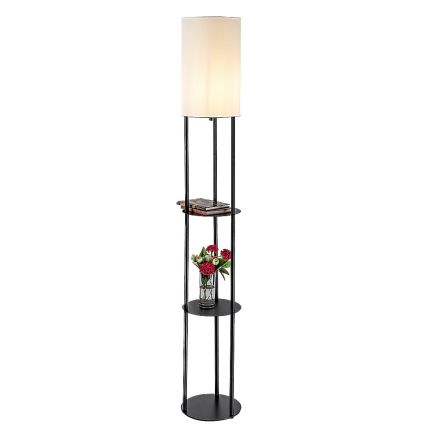 Rabalux - Gulvlampe med hylder 1xE27/40W/230V sort