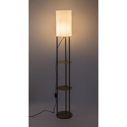 Rabalux - Gulvlampe med hylder 1xE27/40W/230V beige