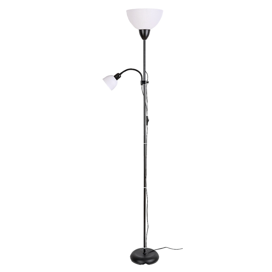 Rabalux - Gulvlampe 1xE27/60W/230V + 1xE14/25W sort