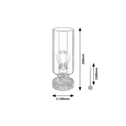 Rabalux - Bordlampe 1xE27/25W/230V eg