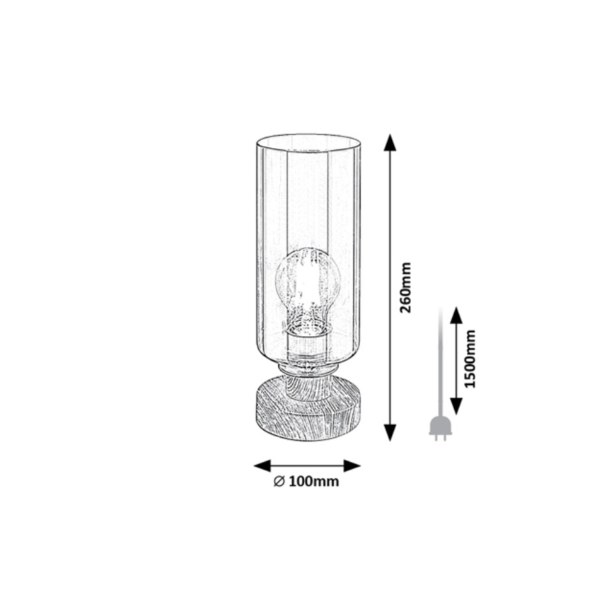 Rabalux - Bordlampe 1xE27/25W/230V eg