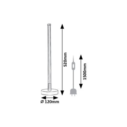 Rabalux - LED bordlampe LED/8W/230V 3000K
