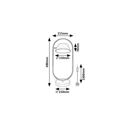 Rabalux - LED bordlampe LED/6W/230V 3000K