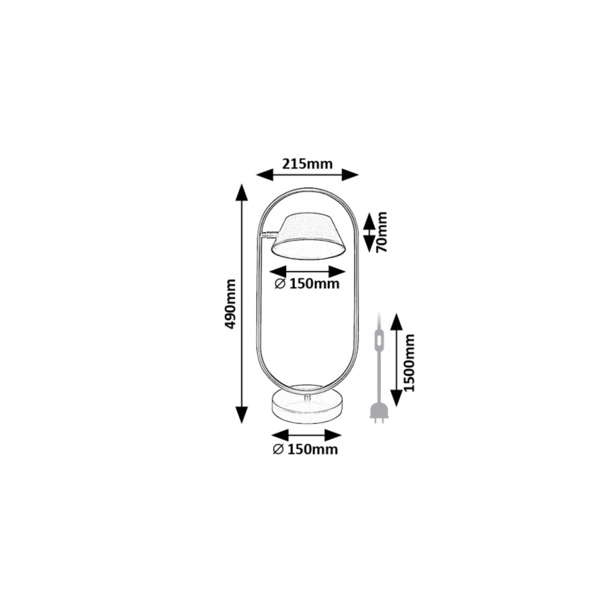 Rabalux - LED bordlampe LED/6W/230V 3000K