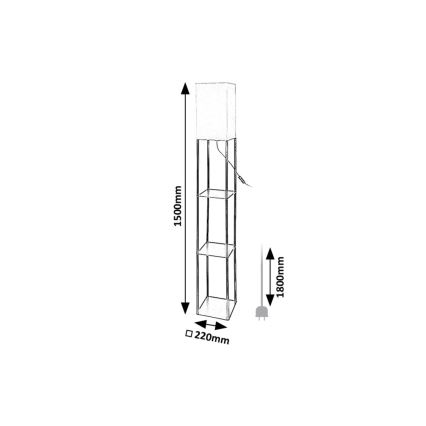 Rabalux - Gulvlampe med shelves 1xE27/40W/230V