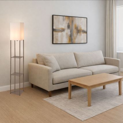 Rabalux - Gulvlampe med hylder 1xE27/40W/230V beige