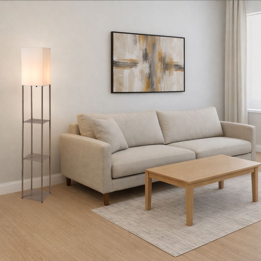 Rabalux - Gulvlampe med hylder 1xE27/40W/230V beige