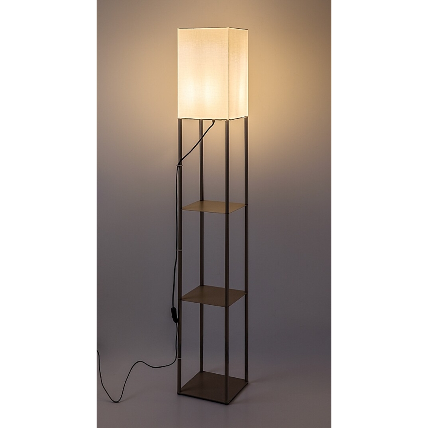 Rabalux - Gulvlampe med hylder 1xE27/40W/230V beige