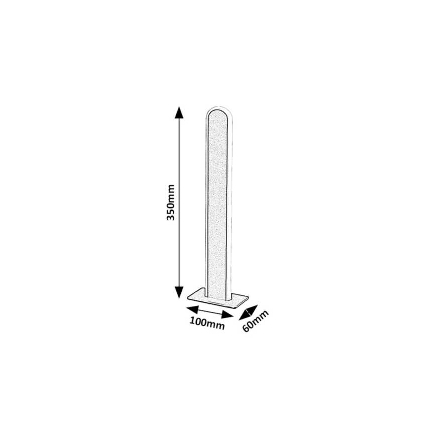 Rabalux - LED bordlampe dæmpbar LED/15W/230V 3000/4000K sort