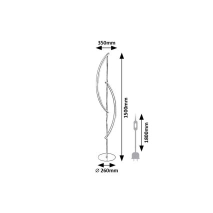 Rabalux - LED gulvlampe LED/30W/230V