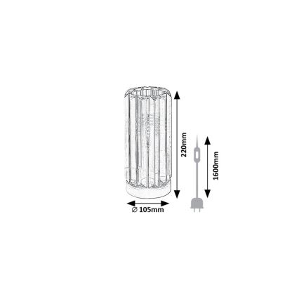 Rabalux - Bordlampe 1xE27/40W/230V
