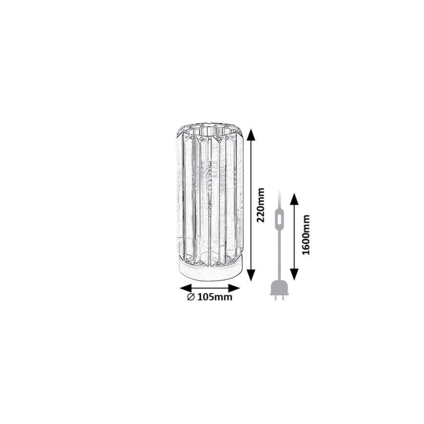 Rabalux - Bordlampe 1xE27/40W/230V