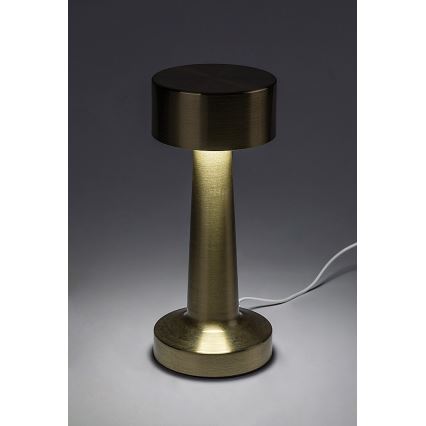 Rabalux - LED Genopladelig touch-funktion bordlampe LED/2,7W/5V 1200mAh 3000/4000/6000K guldfarvet