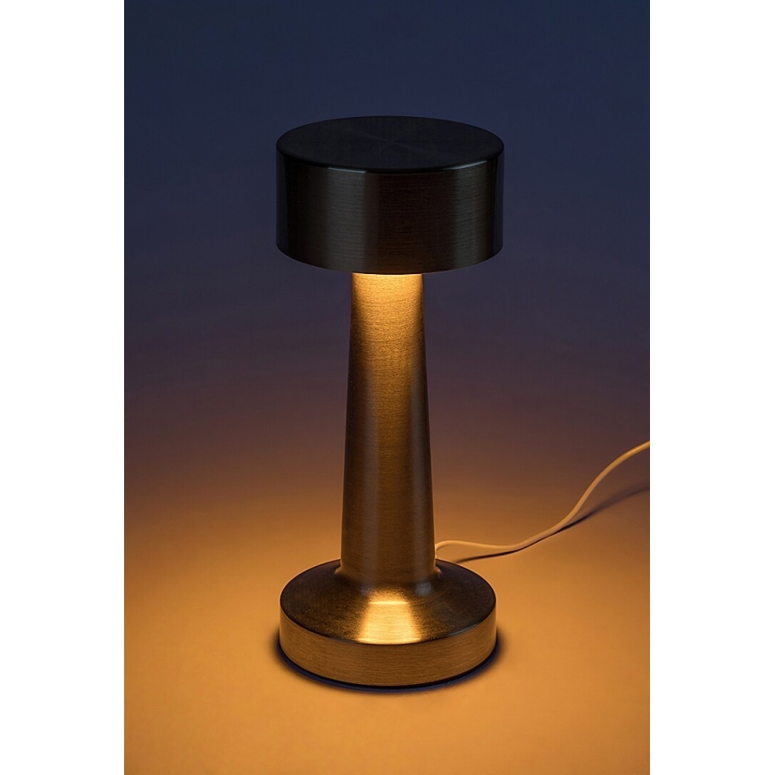 Rabalux - LED Genopladelig touch-funktion bordlampe LED/2,7W/5V 1200mAh 3000/4000/6000K guldfarvet