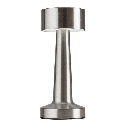 Rabalux - Genopladelig LED lampe m. touch-funktion LED/2,7W/5V 1200mAh 3000/4000/6000K mat krom