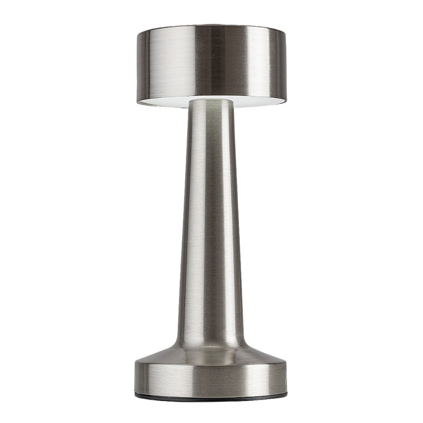 Rabalux - Genopladelig LED lampe m. touch-funktion LED/2,7W/5V 1200mAh 3000/4000/6000K mat krom
