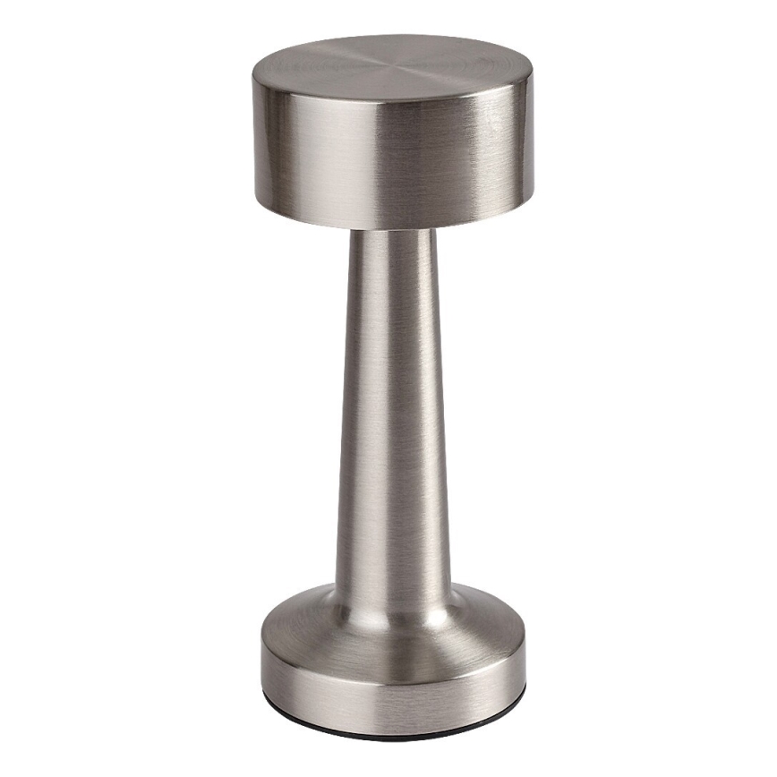 Rabalux - Genopladelig LED lampe m. touch-funktion LED/2,7W/5V 1200mAh 3000/4000/6000K mat krom