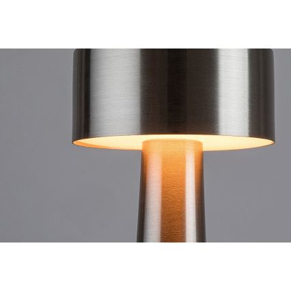 Rabalux - Genopladelig LED lampe m. touch-funktion LED/2,7W/5V 1200mAh 3000/4000/6000K mat krom