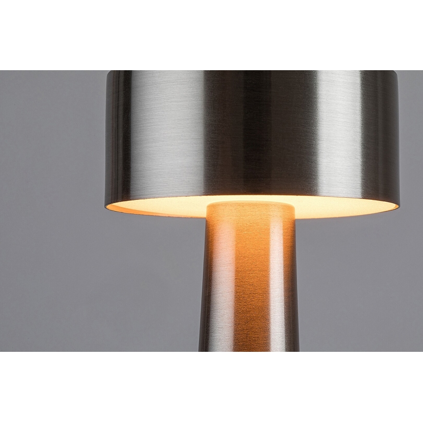 Rabalux - Genopladelig LED lampe m. touch-funktion LED/2,7W/5V 1200mAh 3000/4000/6000K mat krom