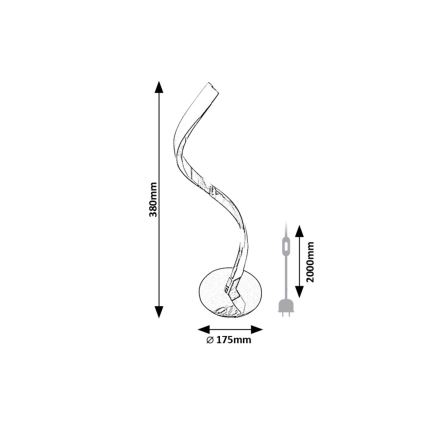 Rabalux - LED bordlampe LED/3W/230V 4000K skinnende krom