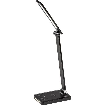 Rabalux 74213 - LED Dæmpbar flexible bordlampe med trådløs opladning QI og USB LED/5W/5V 3000-6500K