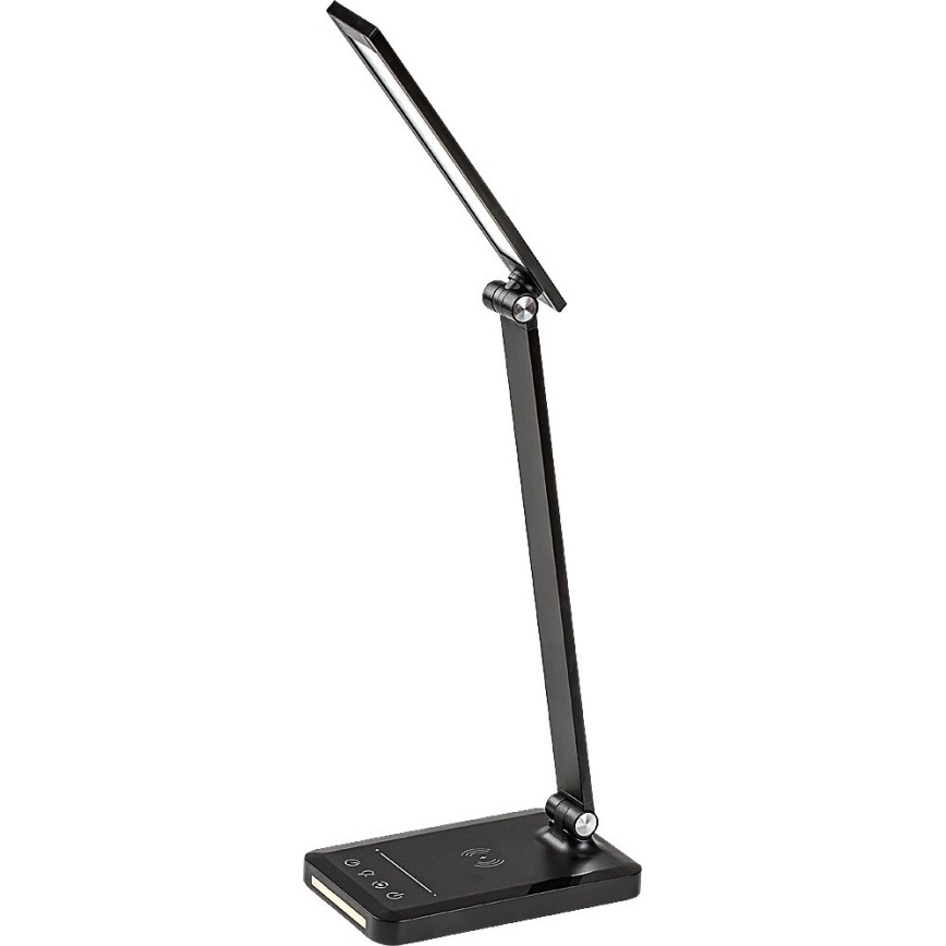 Rabalux 74213 - LED Dæmpbar flexible bordlampe med trådløs opladning QI og USB LED/5W/5V 3000-6500K