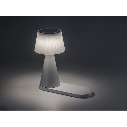 Rabalux - LED Bordlampe dæmpbar og genopladelig med trådløs opladning LED/5W/5V 3000/4000/5000K