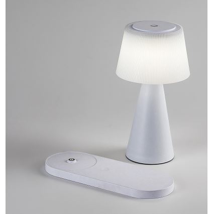 Rabalux - LED Bordlampe dæmpbar og genopladelig med trådløs opladning LED/5W/5V 3000/4000/5000K