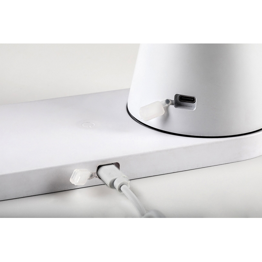 Rabalux - LED Bordlampe dæmpbar og genopladelig med trådløs opladning LED/5W/5V 3000/4000/5000K