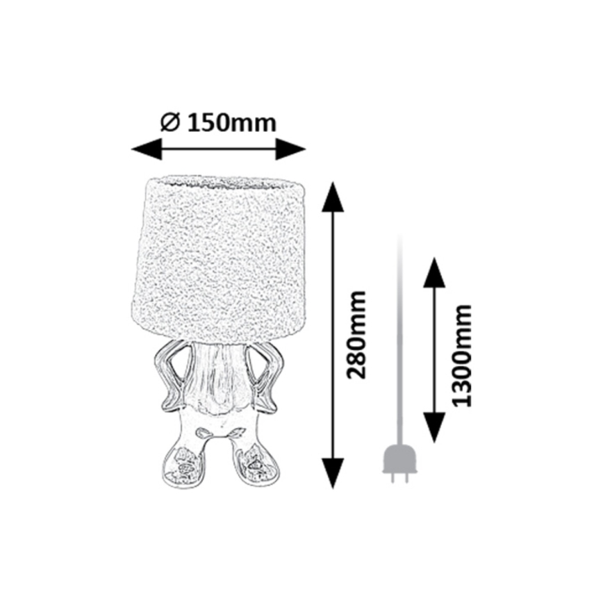 Rabalux - Bordlampe 1xE14/40W/230V guldfarvet