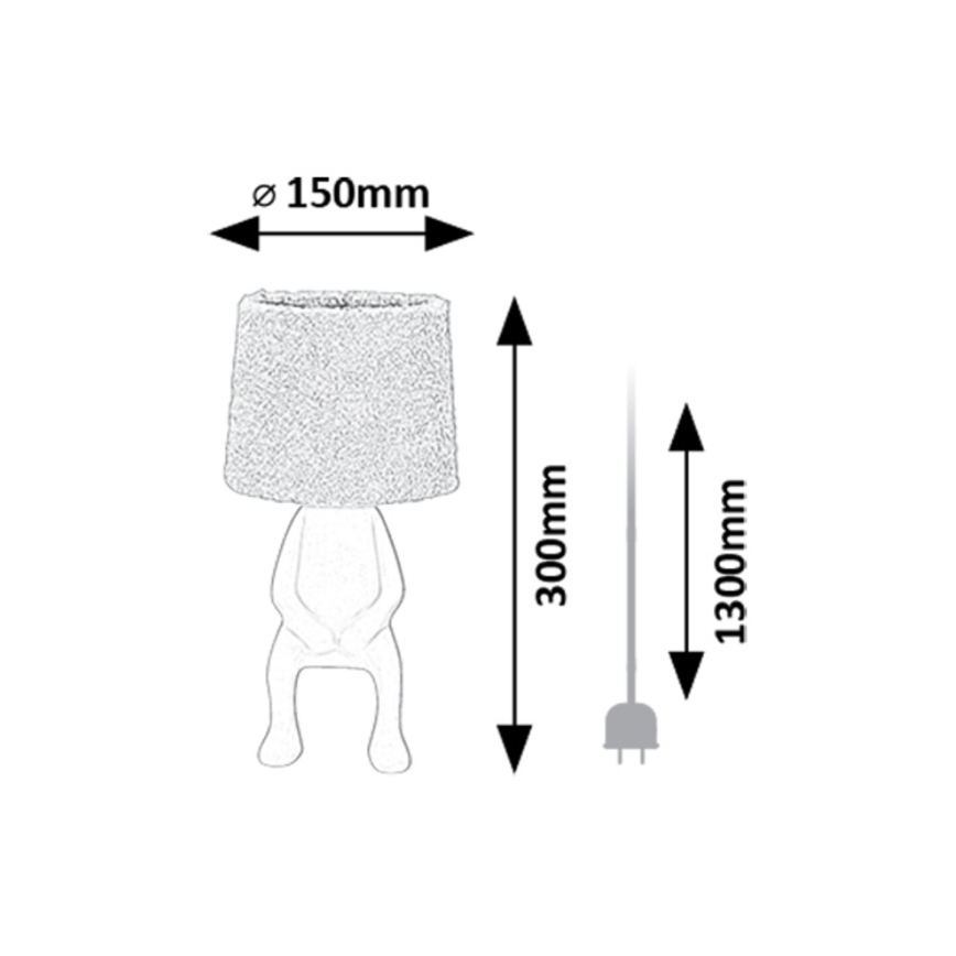 Rabalux - Bordlampe 1xE14/40W/230V hvid