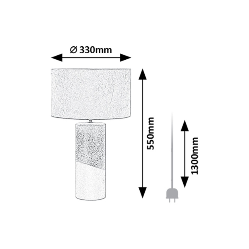 Rabalux - Bordlampe 1xE27/40W/230V
