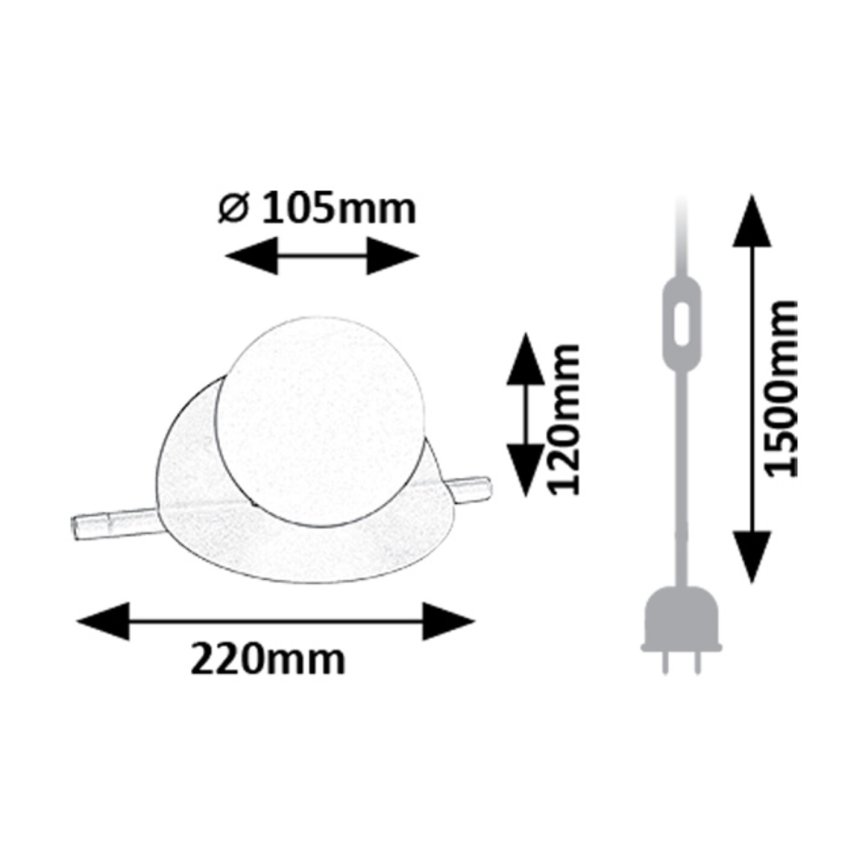 Rabalux - Bordlampe 1xG9/5W/230V