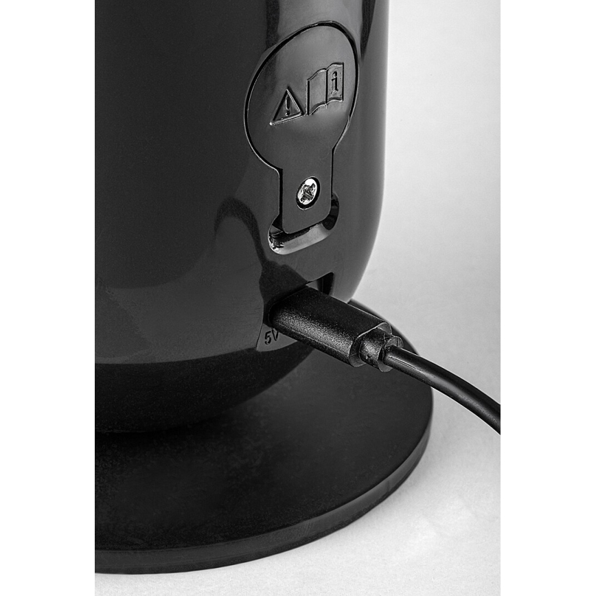 Rabalux - LED bordlampe m. RGB-farver dæmpbar LED/5W/230V sort